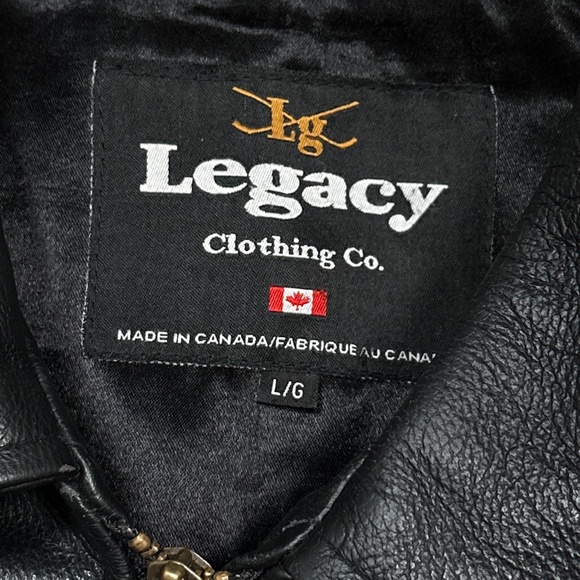 Vintage Diamond Aircraft Logo Aviator Bomber Leather Jacket Mens Large - Picture 13 of 15